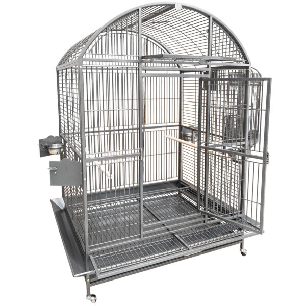 Parrot Cage Grande Castell | XL Aviary with Landing Flap - Antique | 147 x 122 x 192 cm - Image 4
